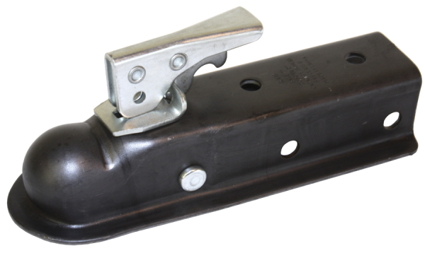 RAM CT3001 Straight Tongue Coupler - 2 Inch Ball - 2 Inch Square Tongue - Oily Finish - 3500 Lbs